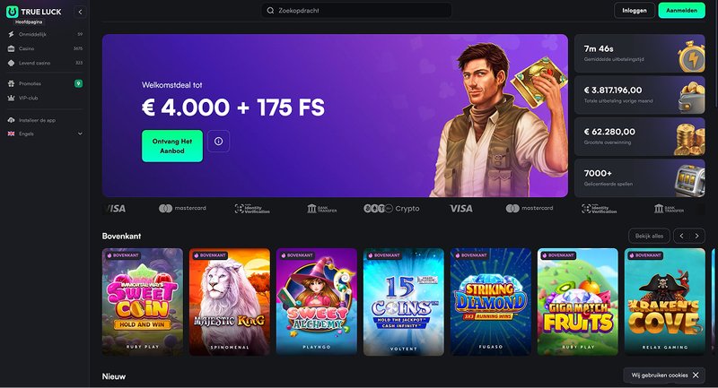 Image: Trueluck Casino: Online Gokken in Nederland voor Veel Uitgelukte Spelers